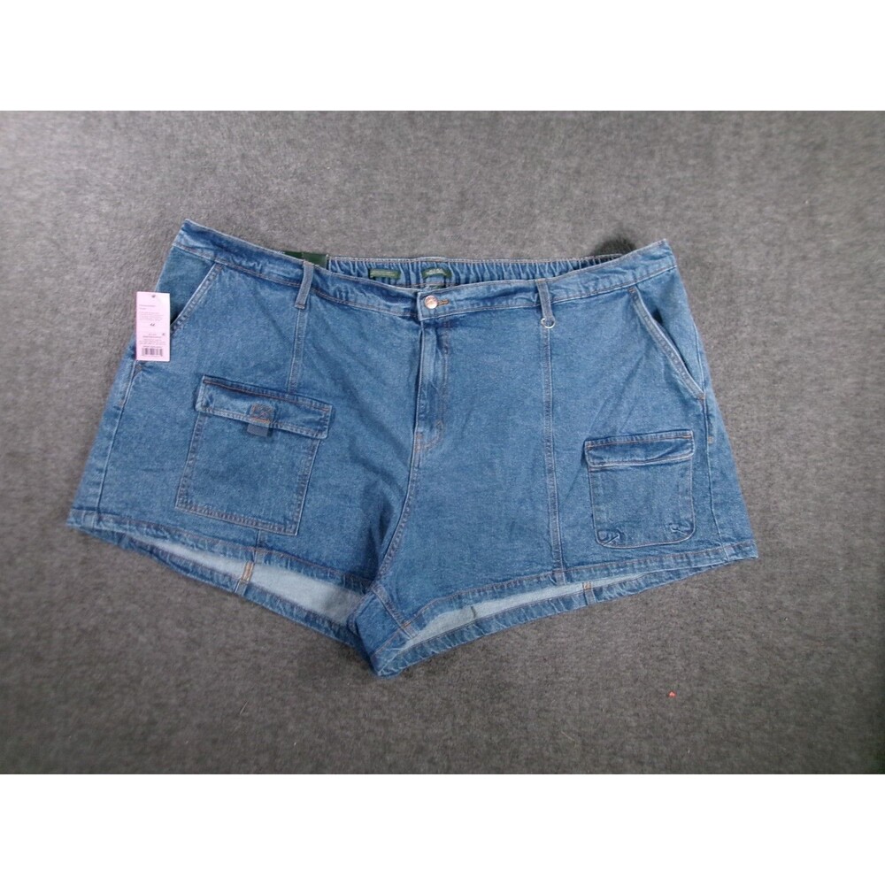 Wild Fable Shorts Women 4X Blue Jorts Mid Rise Utility Denim Medium Wash Summer